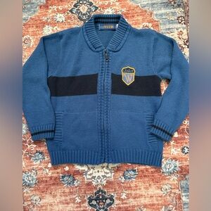 Vito Kids Blue Knit Cardigan size 6